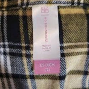 Beige, No Boundaries Flannel. Size L-G (11-13)